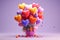 Vibrant Valentines Day Balloon Bouquet graphics