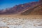 Vibrant view of Badwater basin, endorheic basin in Death Valley National Park, Death Valley, Inyo County California, USA