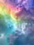 Vibrant Visions: A Multicolored Sky and Cosmic Dreamscape