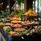 Vibrant and Visually Stunning Buffet Setup