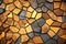Vibrant Voronoi Block Texture - Abstract 3D Background
