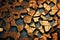Vibrant Voronoi Block Texture - Weathered Copper Abstract 3D Background