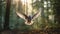 Vibrant Vray Render: Wings Of A Dove In The Enchanting Forest