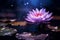 Vibrant Water lily magical flower. Generate Ai