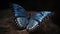 Vibrant wings of delicate lepidoptera in nature generated by AI