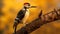 Vibrant Woodpecker Photography In The Style Of Esteban Vicente
