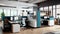 Vibrant Workspace of the Future: A Vision of Environmental, Social, and Corporate Responsibility Made with Generative AI