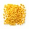 Vibrant Yellow Pasta Art On White Background
