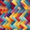 Vibrant Zigzag Pattern: A 3d Seamless Herringbone Design