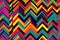 Vibrant Zigzag Patterns in Bold Colors