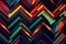 Vibrant Zigzag Patterns in Bold Colors