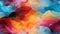 Vibrantly Colorful Watercolor Paint Background - Artistic and Expressive Texture for Creative Projects