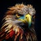 Vibrantly Surreal 3d Digital Art Of An Eagle - Hd Wallpaper