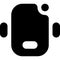 Vibrate Glyph style icon design symbol and illustration vector