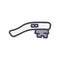 vibrating massager color vector doodle simple icon