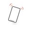 Vibrationg or ringing phone icon. Vibration mode vector image to be used in web applications, mobile applications and print media