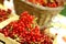 Viburnum ripe basket close up autumn photo