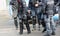 Vicenza, VI, Italy - January 28, 2017: Italian police riot squad