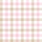 Vichy pattern for Easter designs. Seamless pastel gingham check plaid in light pink, beige, white for modern festive spring.