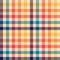 Vichy pattern seamless. Gingham multicolored check plaid graphic vector for tablecloth, oilcloth, gift paper, picnic blanket.