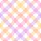 Vichy vector pattern in pastel purple, pink, orange, yellow, white. Multicolored gingham background for skirt, tablecloth, blanket