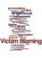 Victim Blaming, word cloud concept 2