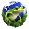 Victor illustration, Frog protecting the earth, Guardian of Green, The Frog\\\'s Vigil