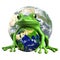 Victor illustration, Frog protecting the earth, Guardian of Green, The Frog\\\'s Vigil