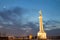 Victor - Victory statue on Kalemegdan fortress by night - Belgrade - Serbia