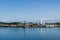 VICTORIA, CANADA - JULY 14, 2019: Old industrial zone of the city at upper harbour sunny day