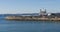 VICTORIA, CANADA - MARCH 9, 2018: View of Ogden Point Breakwater, a popular walk near Canada`s busiest deep water port facility,