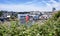 Victoria  city Inner Harbor landscape. Village of colorful floating houses. Fisherman Wharf in Victoria, Vancouver Island,