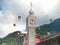 Victoria Clock Tower in Victoria, Seychelles.