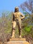 VICTORIA FALLS, ZIMBABWE - OCTOBER 4, 2013: Statue of David Livingstone in Victoria Falls National Park, Zimbabwe
