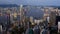 Victoria Harbour Night Scene from High Angle