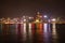 Victoria Harbour night view in Hong Kong