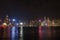 Victoria Harbour night view in Hong Kong