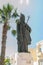 Victoria, Malta - May 8, 2017: The monument to Pope John Paul II at Gozo island in Malta.