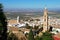 Victoria tower and town rooftops, Estepa, Spain.