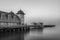 The victorian architecture of Penarth Pier, near Cardiff on the coast of south Wales.