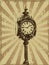 Victorian Clock Grunge Design