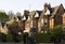 Victorian colony homes made of sandstone in Edinburgh, Scotland