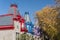 Victorian Colorful houses in Square Saint Louis Montreal