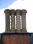 Victorian decorated chimney pots