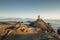 Victorian Lighthouse of Llanddwyn Island in Warm Sunset Light