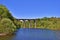Victorian Railway Viaduct Crossing Lake