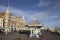 Victorian shelter along the Esplanade promenade with the Royal Hotel, Weymouth,