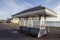 Victorian shelter infront of the 1920s Art Deco style arcade along the Esplanade,