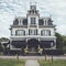 Victorian style funeral home ornate with unique crow`s nest i