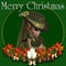 Victorian Woman Merry Christmas Background